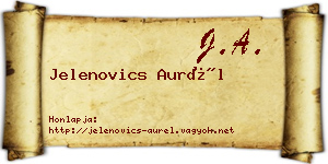 Jelenovics Aurél névjegykártya